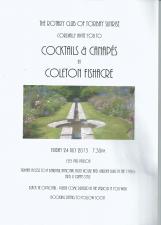 A 1920s-themed evening, with a pianist in the main house, it is a non-profitmaking event and tickets are £25 each, which will go to the National Trust. We are inviting people to turn up in period dress, or Black Tie, although this is of course optional.